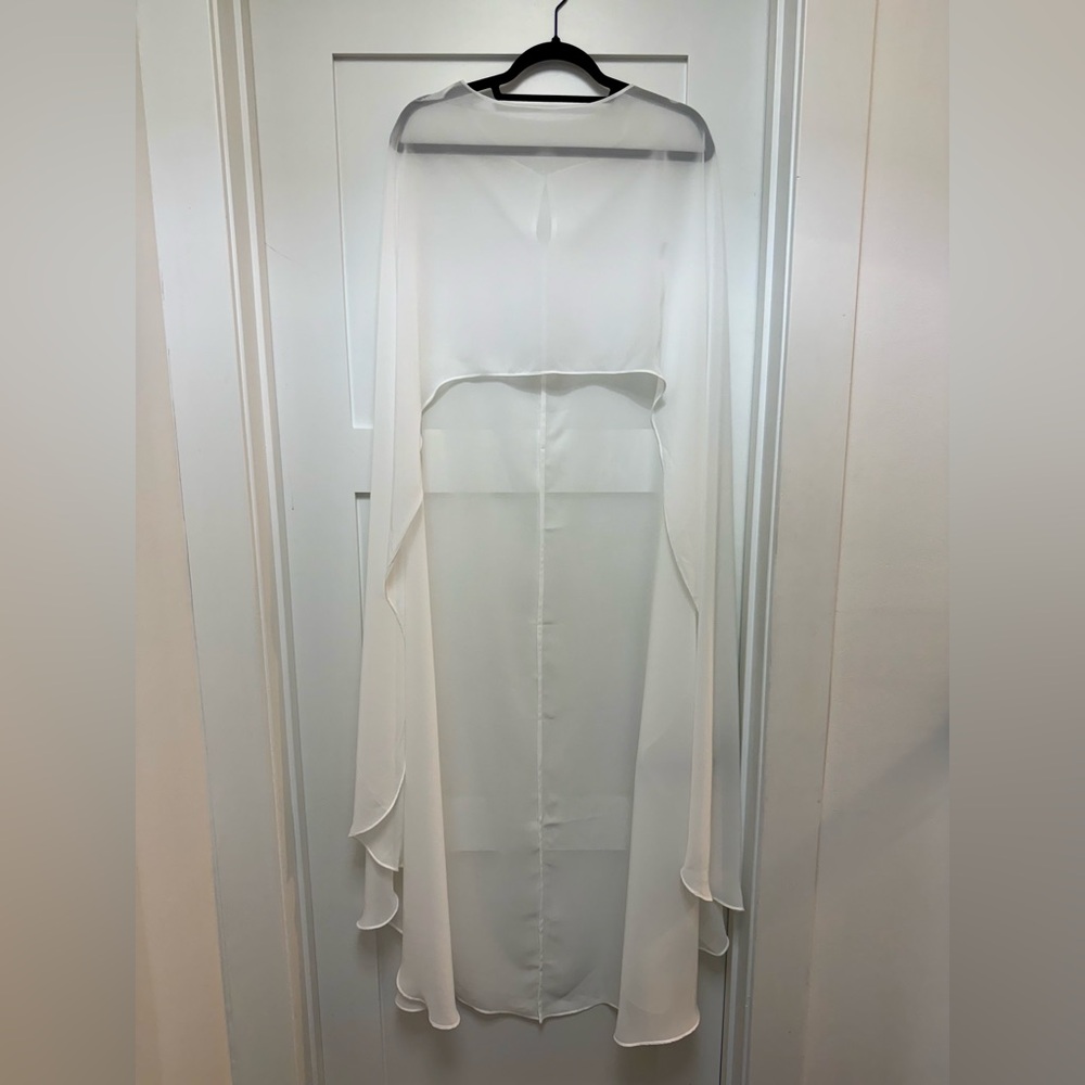 Silk Chiffon Bridal Cape